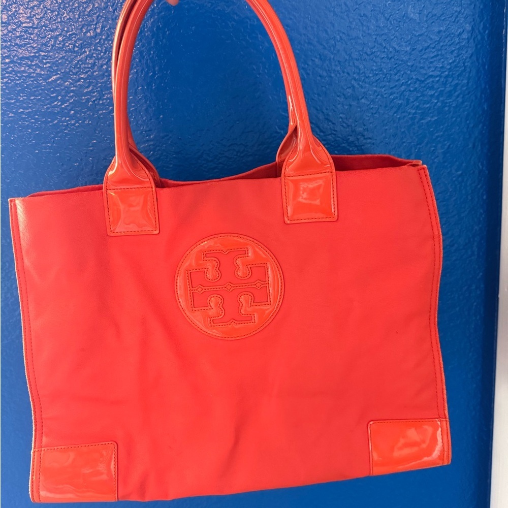 Tory Burch Orange Tote Bag